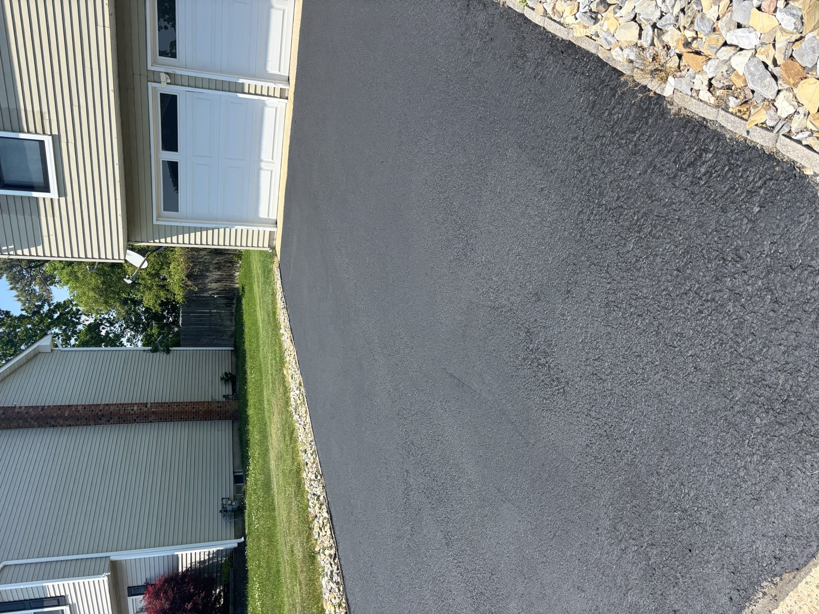 Freshly paved and sealed driveway — Shoreline Paving NJ